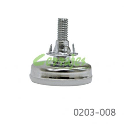 Nivelador Cerrajes acero y plástico POM Ø=43mm 250Kgembolsado (4 piezas)