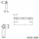 Punta para destornillador Hex M4 Cerrajes Acero S2 L=50mm