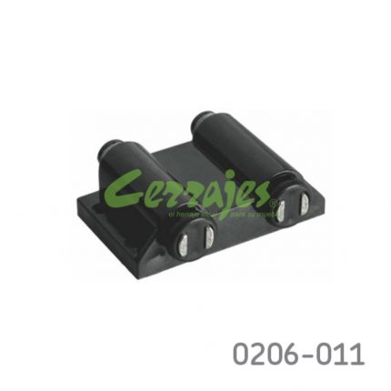 Broche magnético para dos puertas con resorte Cerrajes negro L=40+14mm W=58mm c/contra y tornillos
