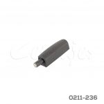 M-PUSH magnético L=14 mm antracita con contra Ø10 mm para M-PUSH magnetico