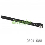 Corredera Cerrajes "Pioneer" L=550mm pintura epóxica Negra Extensión parcial