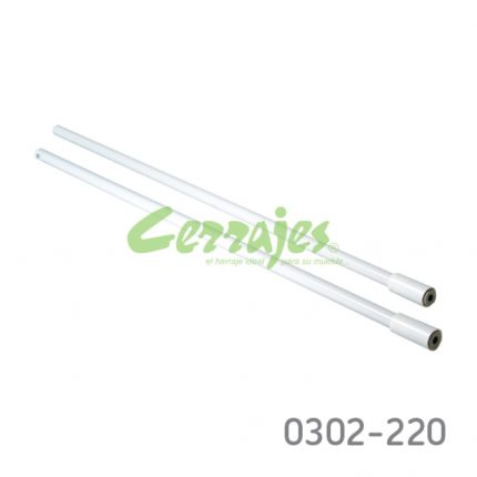 Riel lateral para cajón cacerolero Cerrajes "TrioMax T6" epóxica blanco RAL9010