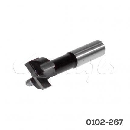 Broca izquierda para embisagradora Cerrajes 0101-128  c/pastilla de carburo de tungsteno Ø=35mm