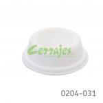 Tope para muro Ø=46mm autoadhesivo Cerrajes Protector de manija H=15,2mm Blanco