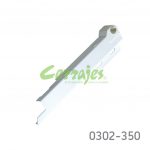 Soporte posterior para testero y riel lateral izquierdo Cerrajes "TrioMaxT6" H=189mm blanco RAL 9010