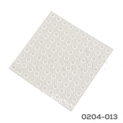 Tope para puerta Ø=12mm autoadhesivo Cerrajes 1/8" (3,18mm) Transparente Hoja con 500