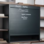 Cortina enrollable PVC para gabinete altura=1,5 m ancho=900mm (p/16mm) color Pizarra