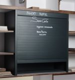 Cortina enrollable PVC para gabinete altura=1,5 m ancho=900mm (p/16mm) color Pizarra