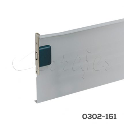 Corredera pared sencilla Cerrajes "Impaz" H=149mm L=500mm epóxica Gris Extensión parcial