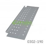 Panel lateral Cerrajes "Impaz" H=128mm L=500mm gris RAL7004