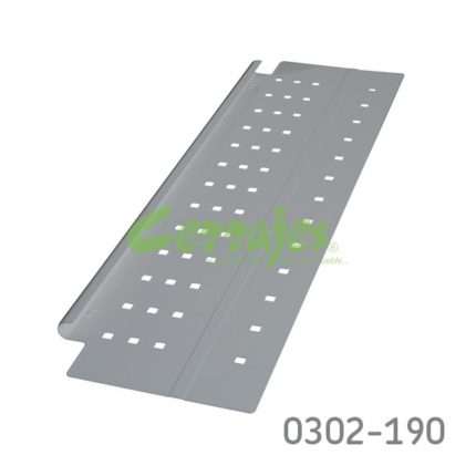 Panel lateral Cerrajes "Impaz" H=128mm L=500mm gris RAL7004