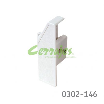 Soporte frontal interno para cajón "Impaz" Cerrajes "Impaz" H=117mm blanca derecho