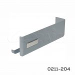 Cubierta para sistema de levantamiento Salice "Wind" Gris con placa niquelada