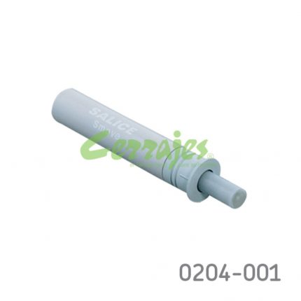 Amortiguador cierre lento distancia 27mm lado bisagra Salice "Smove" plástico gris Ø=10mm L=50mm