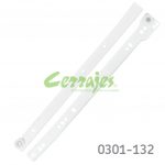 Corredera Cerrajes "Eco" L=250mm pintura epóxica blanca Extensión parcial