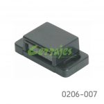 Broche magnético para una puerta Cerrajes Plástico negro L=40mm con contra y tornillos