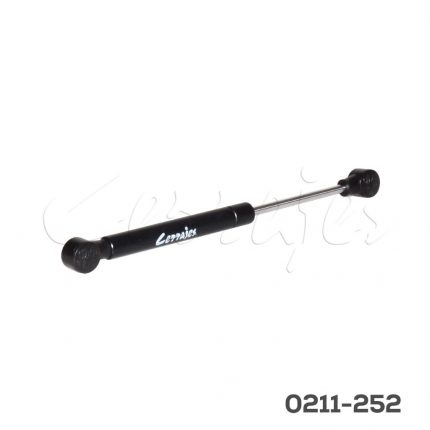 Pistón de gas para gabinete con enganches Cerrajes L=247mm Negro mate 60N