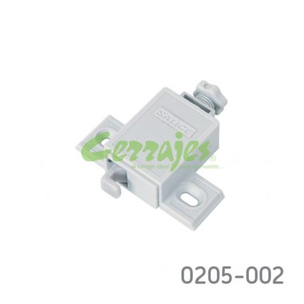 Freno mecánico c/adaptador c/regulación apertura automática sobreponer Salice "Push-mecánico" gris