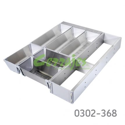 Organizadores para cajon de 500 mm frente minimo 500 mm