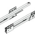 Jgo. Corredera Nova Pro Liquid 500 mm para 40 kg con cierre suave