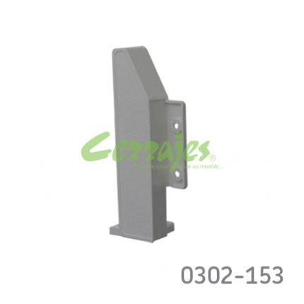 Soporte frontal interno para cajón "Impaz" Cerrajes "Impaz" H=117mm gris izquierdo