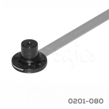 Cerradura para archivero 3 cajones instalación lateral Cerrajes L=600mm negra