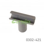 Conector en T en gris para riel divisor corredera “Stetik”