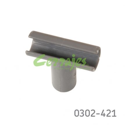Conector en T en gris para riel divisor corredera “Stetik”