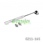 Pistón hacia abajo Italiana Ferramenta "K12" L=164mm color titanio con enganche y tornillos