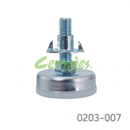 Nivelador Cerrajes acero y plástico POM Ø=35mm 250Kgembolsado (4 piezas)