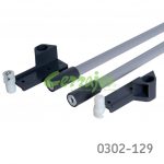 Riel lateral Cerrajes "Impaz" L=500mm gris RAL7004