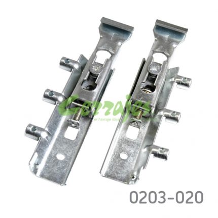 Colgador para gabinete con 3 pernos Ø=10mm izquierdo/derecho Cerrajes acero con placa de montaje