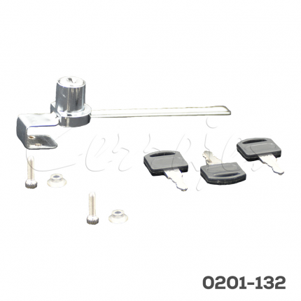 Cerradura para vitrina con puertas de cristal 6-8mm Cerrajes acero L=140mm