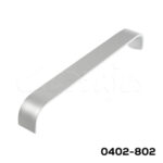 Jaladera Aluminio cc 224 mm L=232 mm 4681 A35 Anodizado natural mate Tornillo M4x25mm