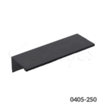 Jaladera Aluminio cc 128 mm L=178 mm 4733 A91 Anodizado Negro Mate