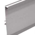 Zoclo p/iluminación LED Cerrajes L=4 m H=100mm Aluminio Anodizado Negro mate c/difusor y sello