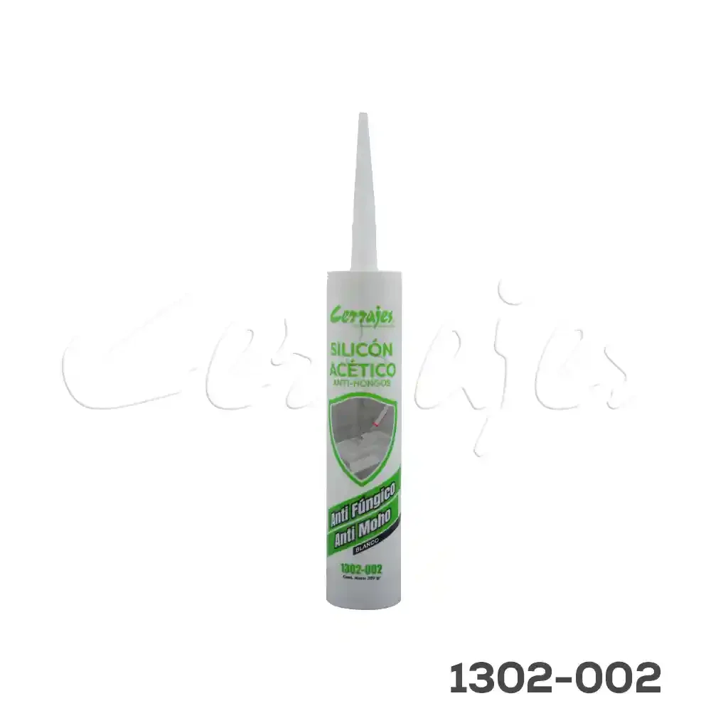 89bb36086010df817e3691fc800f75fffcdb41ce.webp Silicón acético anti-hongos blanco, cartucho con 300 ml - Image 1