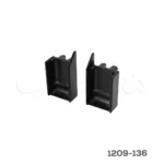 Juego de cubiertas para jaladera interna Rincomatic "Syma32" 18-21mm Aluminio Negro Mate