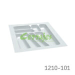 Organizador para cajón cubertero Cerrajes 500 mm Blanco