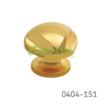 Botón Zamak Ø=23 mm 2000 Z26 Oro brillante Tornillo #8-32X1"