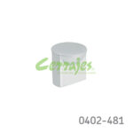 Botón Zamak Ø=22 mm 4313 Z09 Cromo mate Tornillo M4x25mm