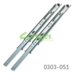 Corredera KV 8400 H=45mm L=400mm Zincada Extensión total