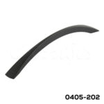 Jaladera Zamak cc 160 mm L=187 mm 4691 Z91 Negro mate Tornillo M4x25mm