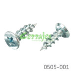 Tornillo para corredera epóxica cabeza trunca "Undercut" #6 x1/2" (12,7 mm) PH1 Zincado con punta