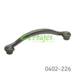 Jaladera Zamak cc 128 mm L=147 mm 4236 Z37 Niquel negro mate Tornillo #8 - 32X1"