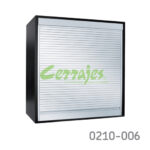 Cortina enrollable p/gabinete mecanismo integrado FBS "Box Milano" Acero inoxidable H=1300mm L=900mm