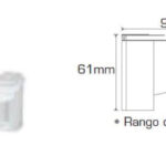 Mensula ajustable de pared 6501/25