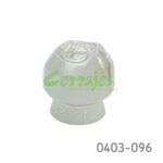 Botón Zamak Ø=33 mm 3046 Z22 Niquel cepillado Tornillo M4x25mm