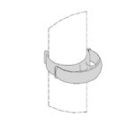 Pasacables armonia transparente