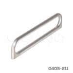 Jaladera Luck Zamak cc 160 mm L=168.5 mm 4696 Z22 Niquel cepillado Tornillo M4x25mm